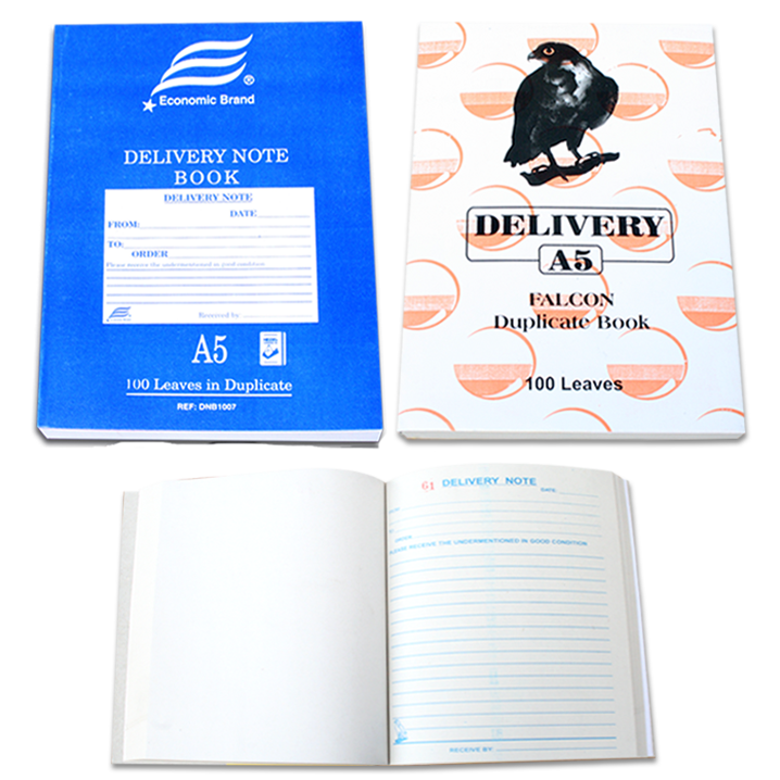 Duplicate Delivery Note Book NCR DNCR-8012 3 Books Delivery Note Book Duplicate 143 x 210mm 2-Parts Carbonless A5